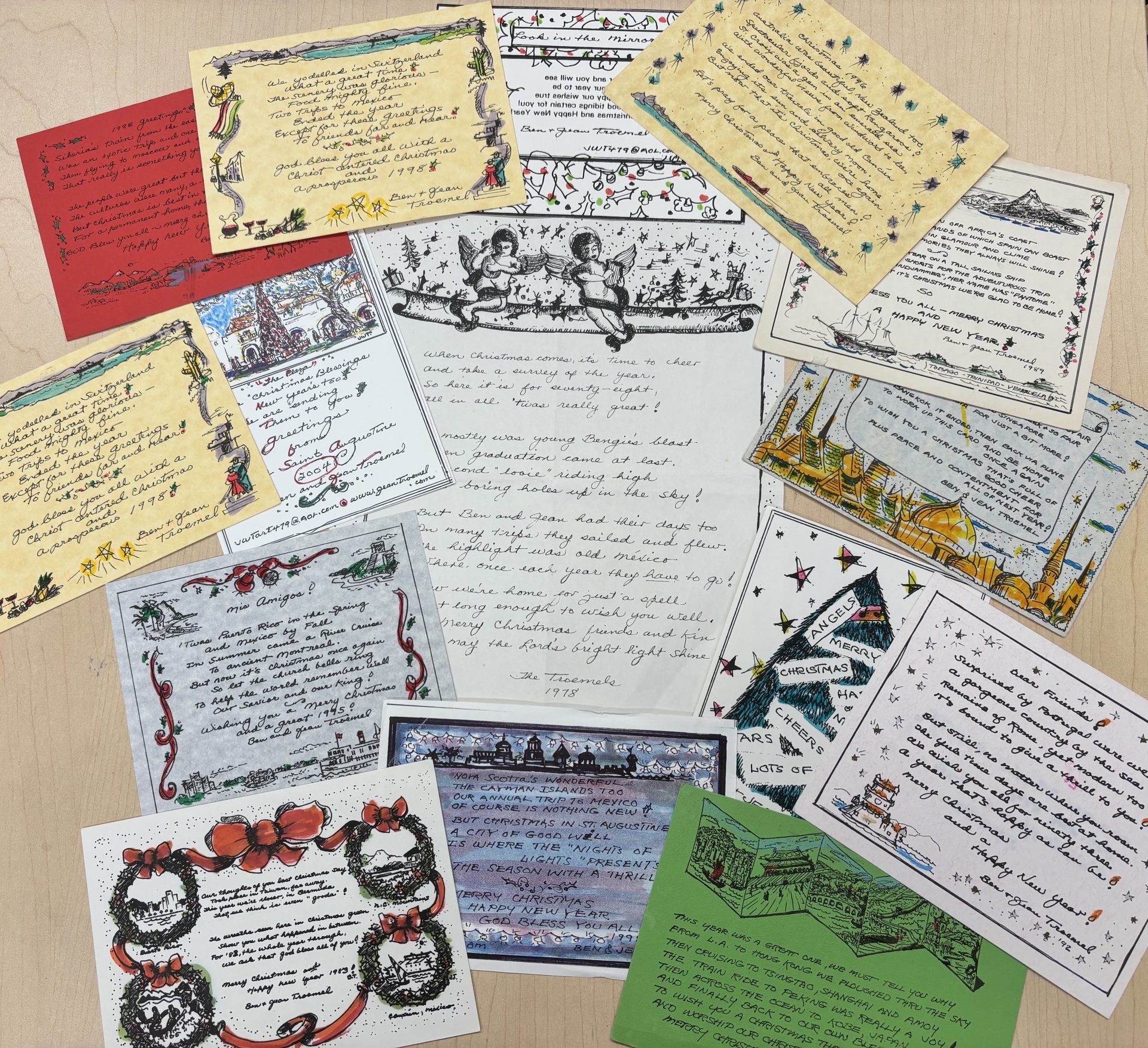 A Creative's Holiday Spirit: Jean Troemel's Christmas Cards 1